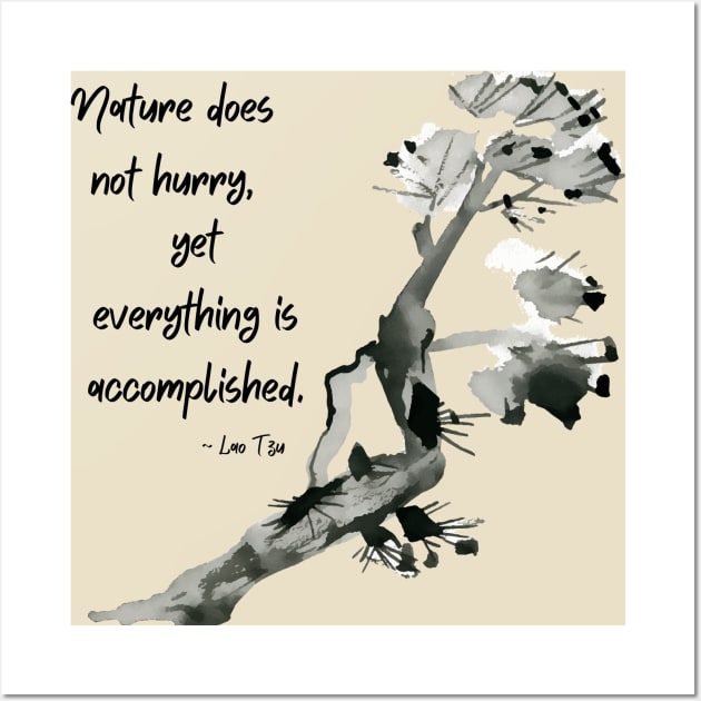 Lao Tzu Nature Quote Wall Art by Underthespell